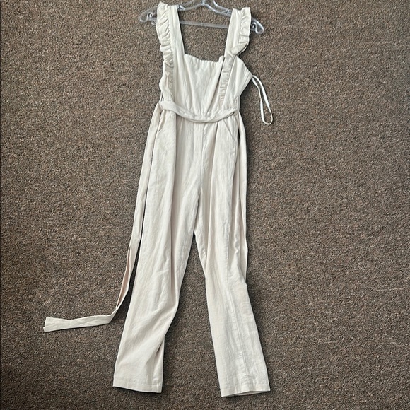 Hello Molly Pants - Elegant Cream Jumpsuit
